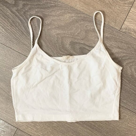Wilfred Free Aritzia Women's Tank Top Cropped White Size XXS - Picture 3 of 14